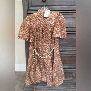 Zimmerman Tropicana Flutter Sleeve Mini Dress/ Size 1 (Small) / NWT
